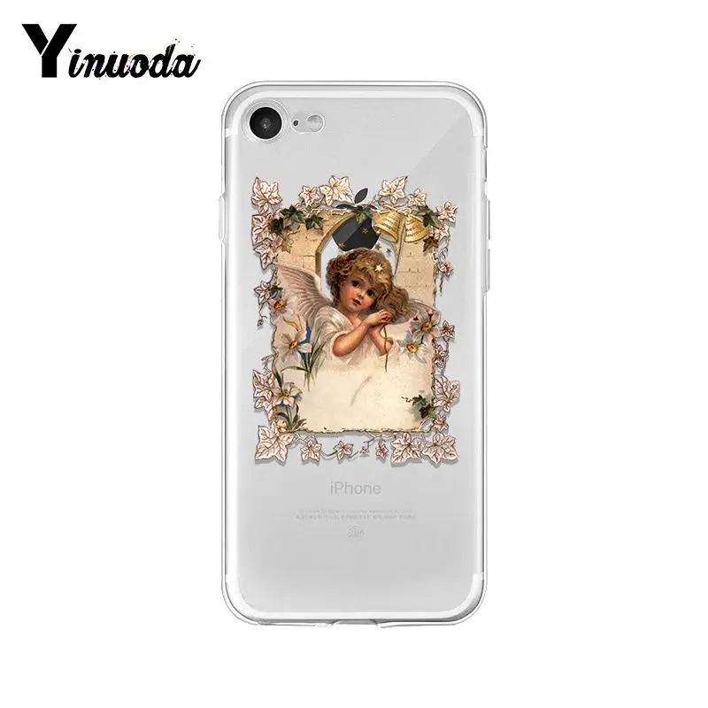 Yinuoda Renaissance angels мягкая резина, термопластичный полиуретан чехол для телефона iPhone X XS MAX 6 6s 7 7plus 8 8Plus 5 5S SE XR 10 11 pro max