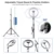 Yizhestudio Photographic lighting stand ,1.1 m/1.6 m/2.0 m кольцевая подставка для лампы с регулируемым штативом 1/4 винта для телефона ring light