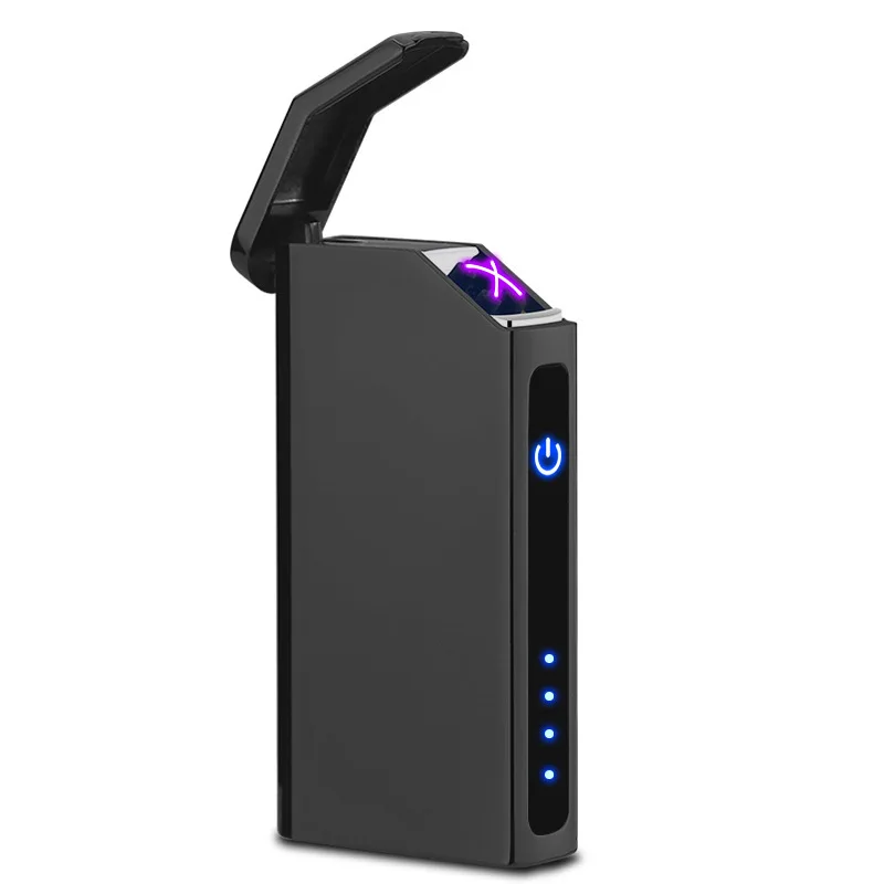 

Touch Windproof USB Charging Touch Induction Double Arc Lighters Pulse Plasma Cigarette Lighter Gadgets for Men