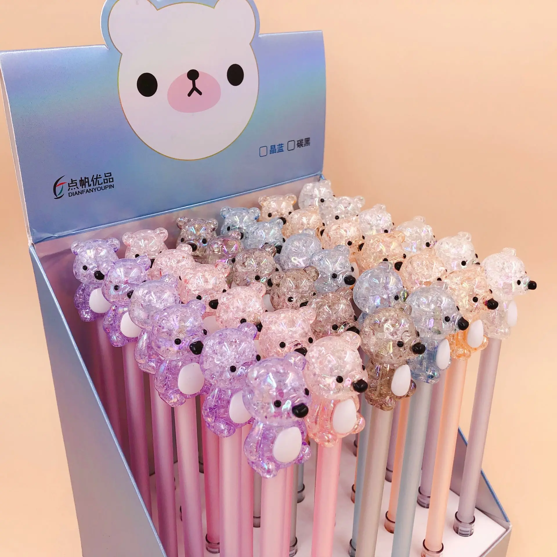 36 шт./кор. милый медведь ручка мультфильм животное с кристаллами медведь Корейская гелевая ручка Необычные офисные школьные принадлежности Gign ручка вечерние подарки