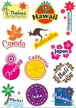 

Top Fashion Luggage Travel Stickers for Suitcases Decors Signs Popular Countries Cities to Visit DIY For Better Life Car Sticker