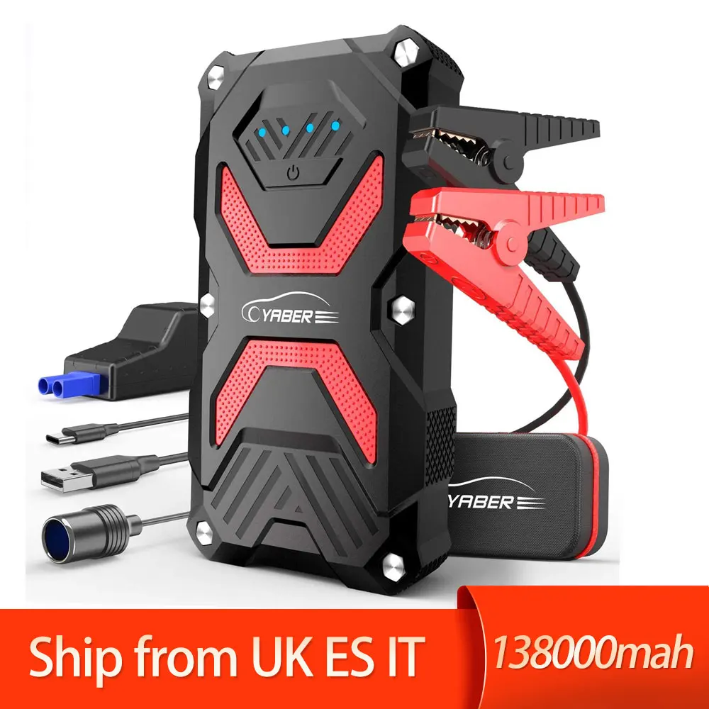 Car Battery Starter 1000A Peak 13800mAh 12V Car Jump Starter Power Pack