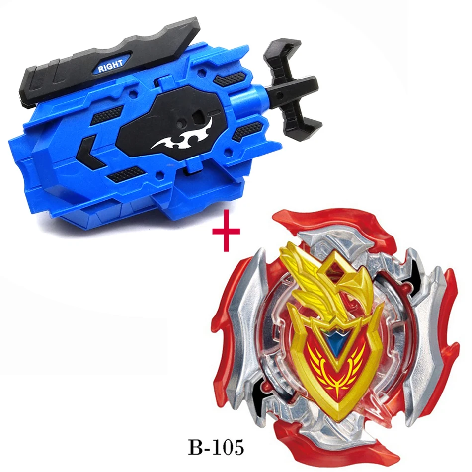 Дропшиппинг Beyblade Burst B118 145 117 с левым и правым двухсторонним пусковым устройством, металлический топовый стартер, вращающаяся игрушка для боя BAyblade - Цвет: B105