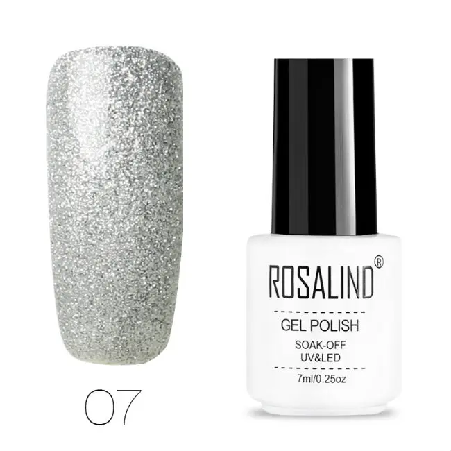 07 ROSALIND Гель-лак для ногтей все для маникюра Полупостоянный Vernis верхнее покрытие УФ светодиодный Гель-лак впитываемый для ногтей художественный Гель-лак для ногтей - Цвет: 07