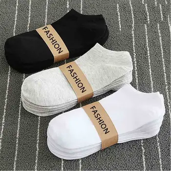 

10 Pairs Women Socks Breathable Sports socks Solid Color Boat socks Comfortable Cotton Ankle Socks White Black