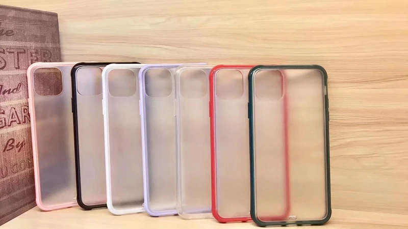 Матовый полупрозрачный чехол для iPhone 11 Pro XS MAX X XR XS 8, 7, 6, 6S Plus, чехол из жесткого поликарбоната+ мягкий, симпатичный, из ТПУ Модный Роскошный чехол-накладка 15 шт