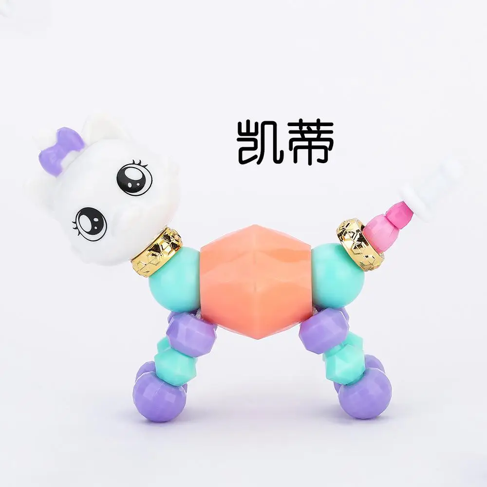 Diy игрушки форма руки Catenary девушки мода бисером аксессуары мультфильм животных разнообразное ожерелье девушка в ремесле детские игрушки - Цвет: 2