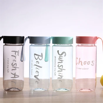 Simple Plastic Cup Outdoor Sports Portable Tea Water Cup Adult Student Large-capacity Water Bottle Kitchen Gadgets 1