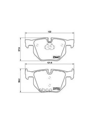 Колодки Тормозные Дисковые Задн X5(E70), X6(E71, E72) Brembo арт. P06056