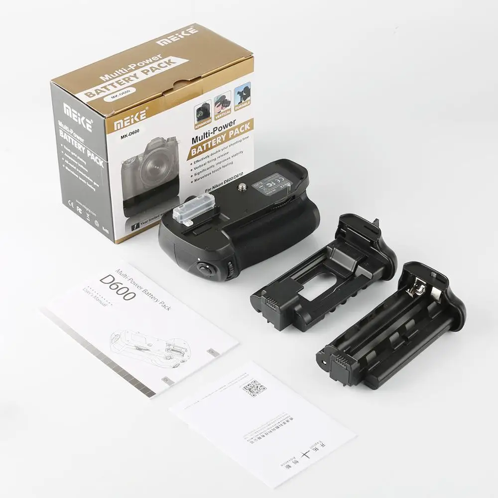 MEKE Meike MK D600 Батарейная ручка для Nikon D600 DSLR камеры EN-EL15