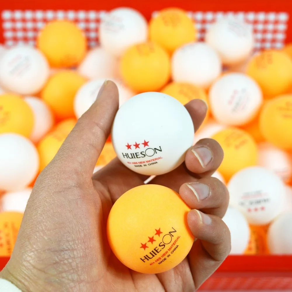 Huieson 10pcspack Table Tennis Balls 3 Star 2.8g 40+mm New ABS Plastic Ball For Ping Pong Training Drop Shipping (11)