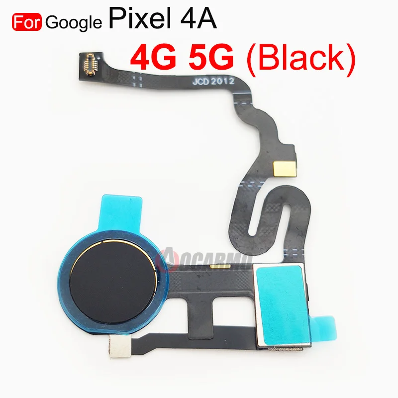 구글 픽셀 4G 5G 5A 용 지문 센서 홈 버튼 플렉스 케이블 교체 부품