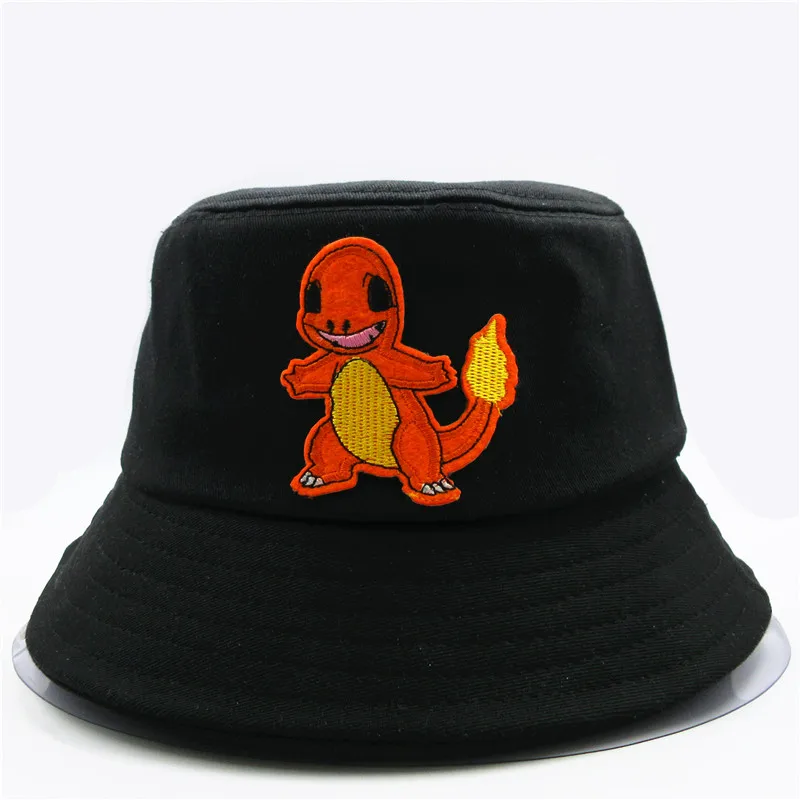 Cartoon dragon embroidery cotton Bucket 