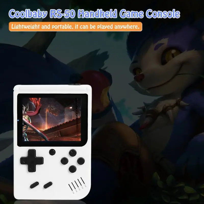 RS-50 Video Game Console Built-in 500 Games Handheld Game Console Retro Tetris Nostalgic Gaming Player Best Gift for Child