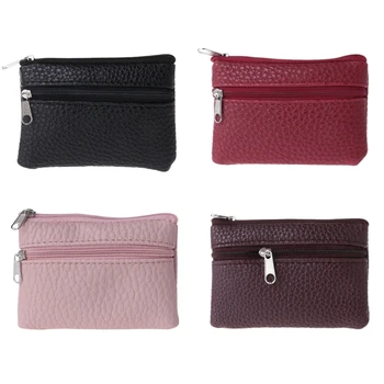 

PU Leather Zipper Card Holder Wallet Purse Organizer Pocket Change Coin Bag LX9F
