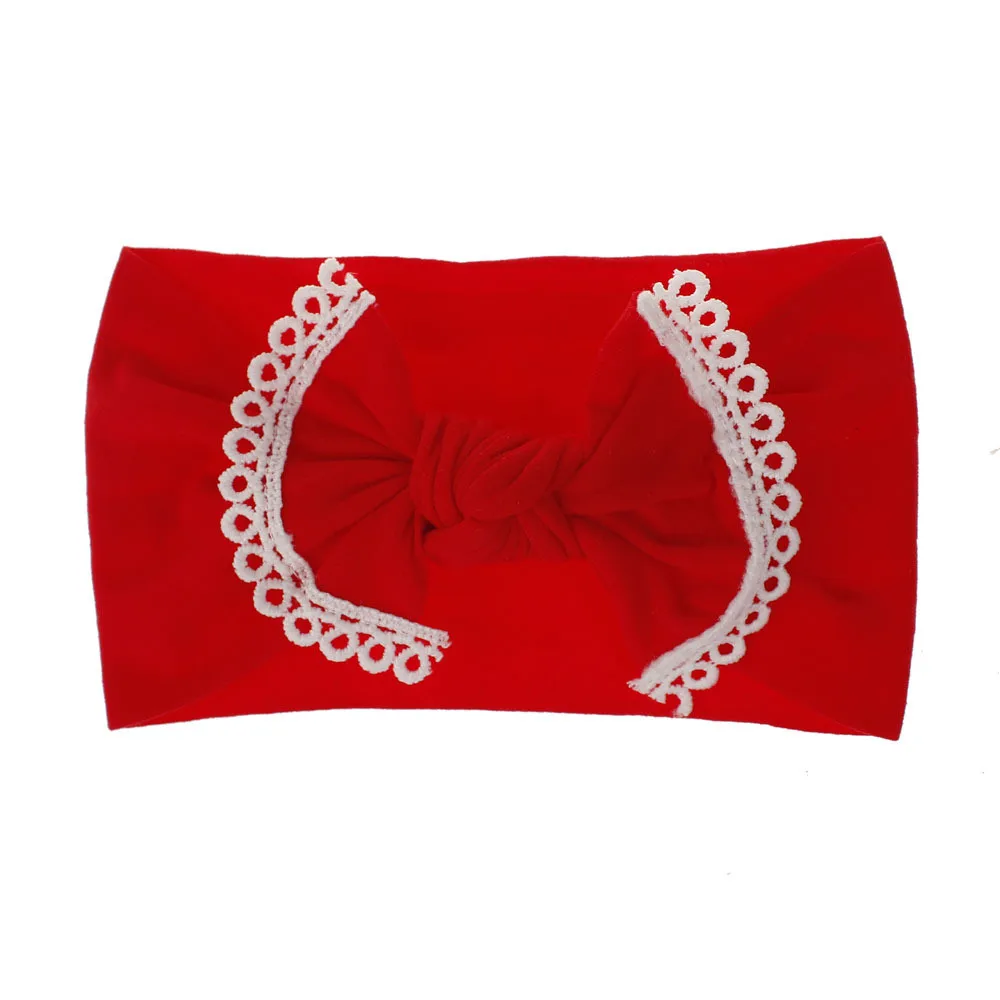 2020 Brand New Newborn Toddler Baby Girls Baby Bow Lace Elastic Hair Headband Hair Accessories Baby Gifts