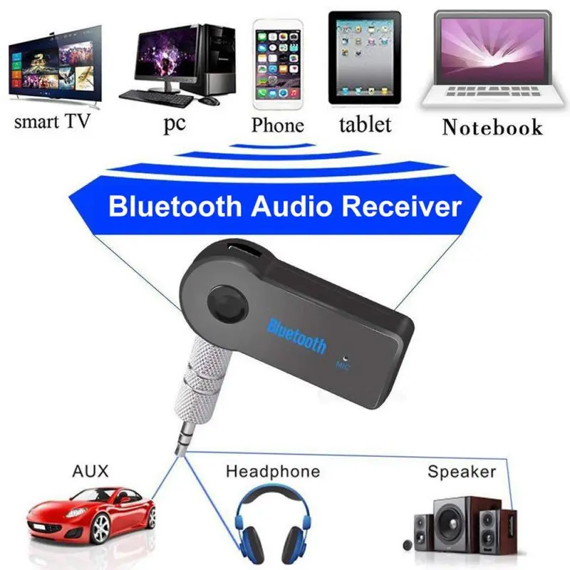 3 5MM Jack AUX Audio MP3 Music Bluetooth Receiver Car Wireless Kit Handsfree Speaker Headphone Adapter