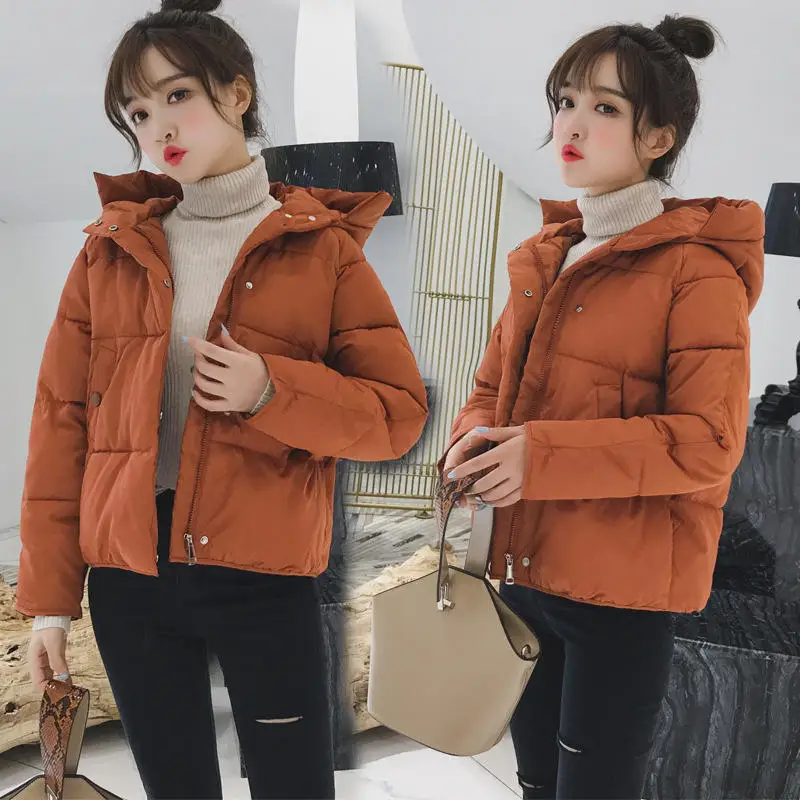 Caramel Parka Зимняя куртка женская плюс размер пуховое хлопковое пальто женские s парки Толстая теплая верхняя одежда с капюшоном короткие пальто женские стеганые куртки Q1805 - Цвет: Caramel Parka