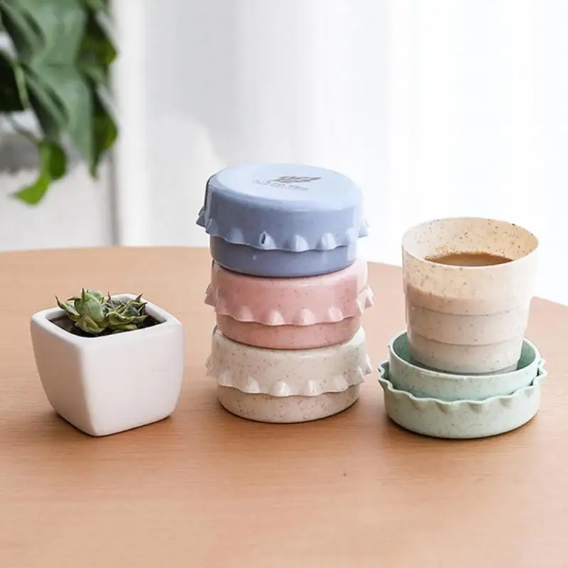 Складная силиконовая чашка, портативная силиконовая телескопическая ...