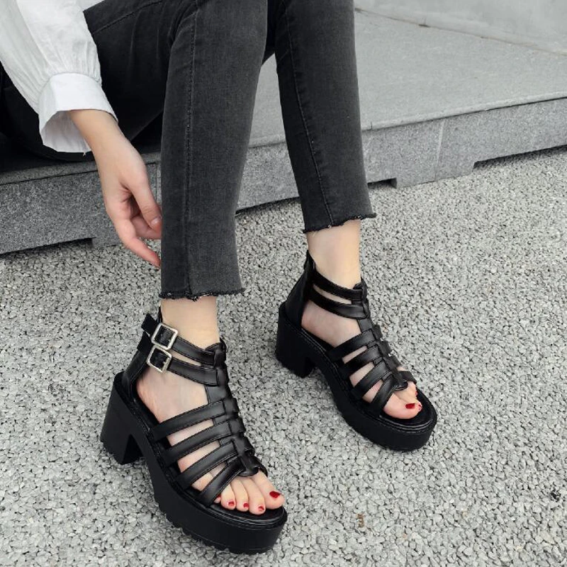 vintage platform sandals