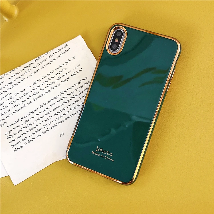 Роскошный золотой Jude зеленый цвет чехол для телефона для iphone X XR XSMAX чехол мягкий тпу анти-осенний чехол s для iphone 6S 7 8 PLus Coque