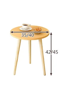 

Drop shipping Wood Low Round Coffee Table Dirty Storage Table Tea Fruit Snack Service Plate Tray Bed Living Room Sofa Side