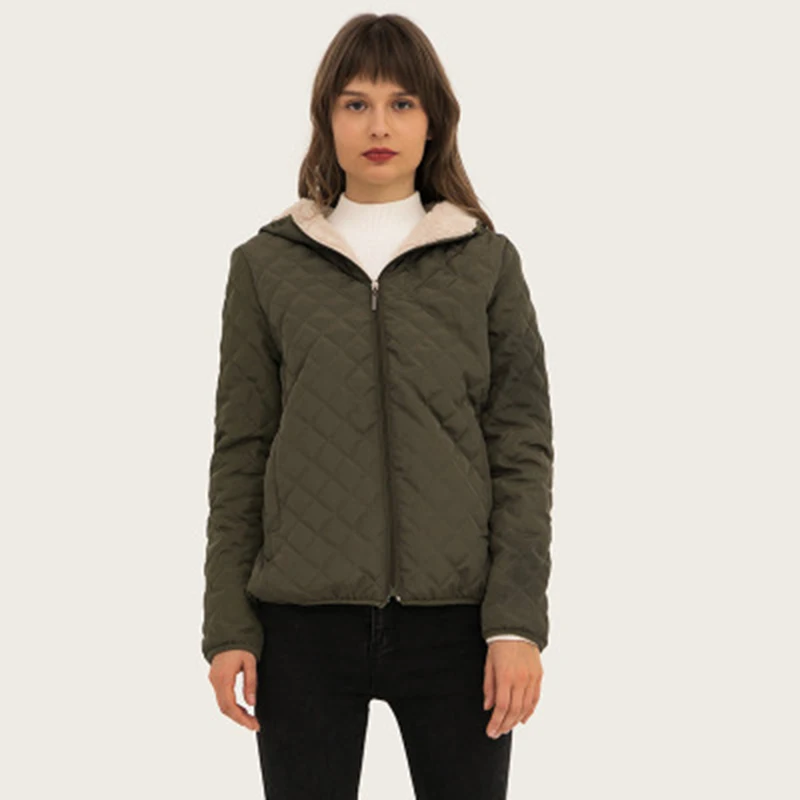 2021 Fall Winter New 10 Color Women Basic Jackets Coat Thick Zipper Fleece Cloths Loose Parkas Plus Size Quality | Женская одежда