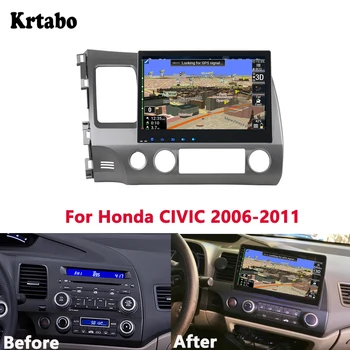 

Krtabo Car radio Android multimedia player 4G RAM For Honda CIVIC 2006 2007 2008 2009 2010 2011 GPS Car touch screen