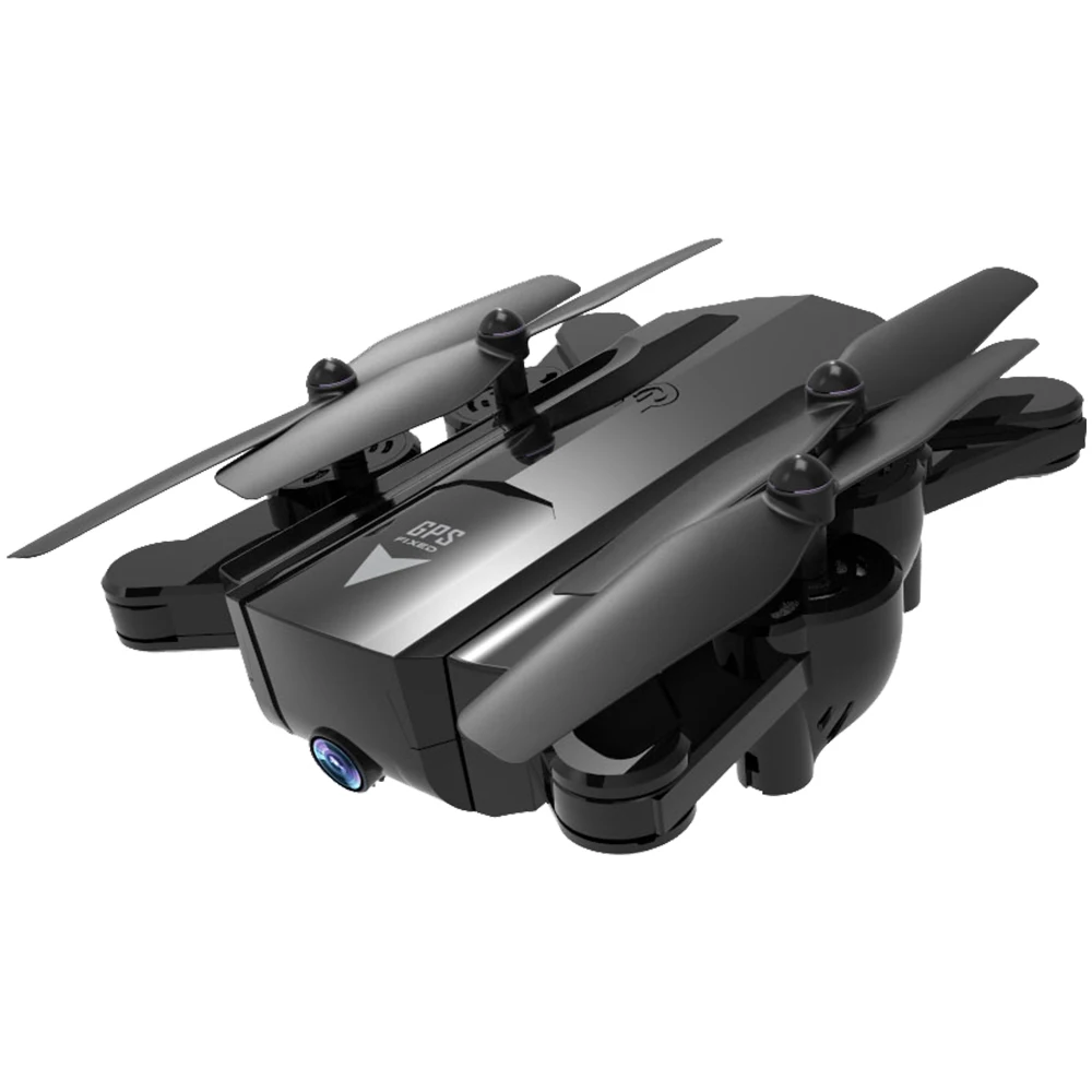 Просвет S8 gps 2,4 ГГц Hover 4CH 6-Axis Gyro Full HD 1080P Камера Дрон один ключ снять с видом от первого лица WI-FI вертолет Широкий формат - Цвет: black