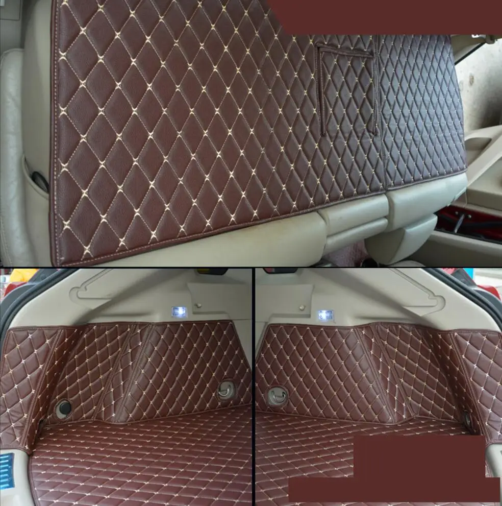 Волоконно-кожаный коврик для багажника автомобиля для cadillac srx 2010 2011 2012 2013 автомобильные аксессуары