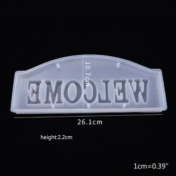 

Crystal Epoxy Resin Mold Letters Shape Casting Silicone Mould Decor Making Tool