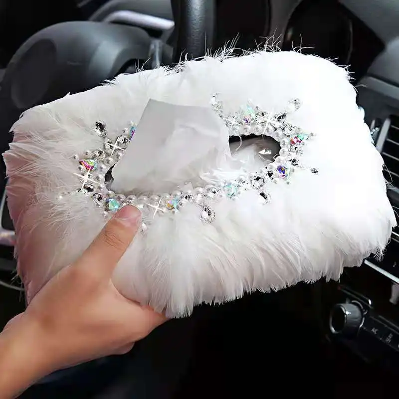

Fashion High Quality Creative Ladies Luxury Block Type Armrest Type Home Office Car Tissue Box Towel