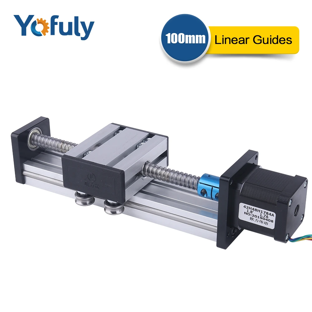 100 500mm Effective Stroke Cnc Linear Guide Slide Stage Table Motion Slide Rail 1204 Ballscrew Actuator Module 3d Printer Parts Linear Guides Aliexpress