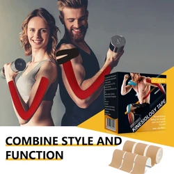 5ml Muscle Bandage Sticker Physical Therapy Sports Tape Elastic Band Knee Pad Anti-strain Muscle Pain Relief Stickers