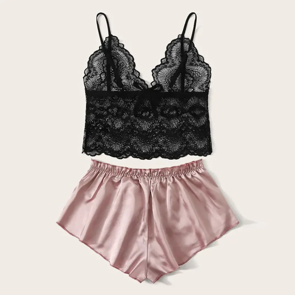Женская кружевная одежда для сна, женское белье, корсет на косточках, муслиновое нижнее белье, нижнее белье, топы+ трусы, нижнее белье#2S16