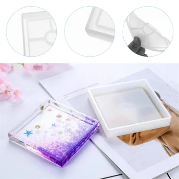 

1 Set Silicone Molds Epoxy Resin Mold Simple Coaster Mold for Shop Office Crafts Home