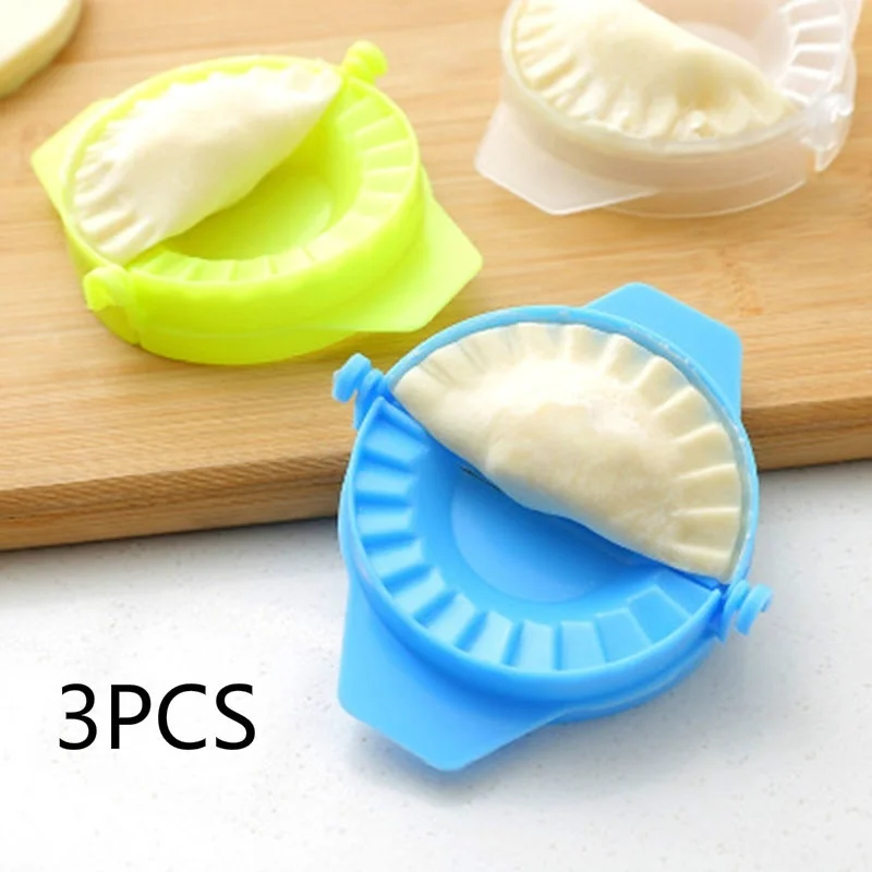 3pcs-random Устройство для приготовления пельменей, Новые кухонные инструменты, устройство для приготовления пельменей Jiaozi, легкая форма для приготовления пельменей, кухонные приборы - Цвет: 3pcs-random
