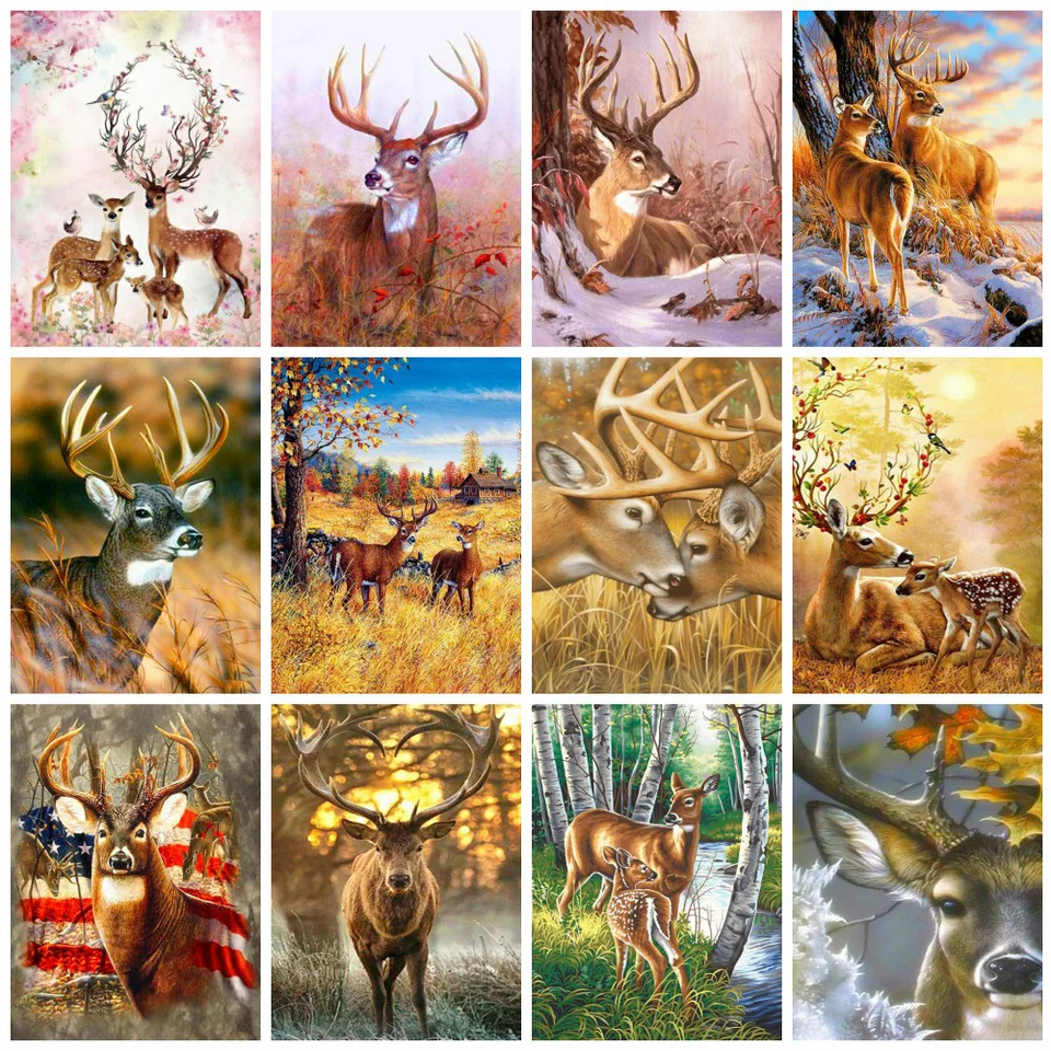 Diamond Painting Wild Deer In The Mountains – Diamonds Wizard