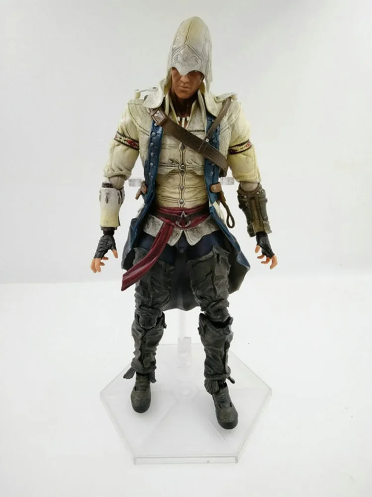 Фигурка Assassin Is Creed, PlayArts, Connor Kenway, подвижные игрушки, ПВХ, 27 см, модель, ПВХ, фильм, подарок, коллекционная кукла, Figma