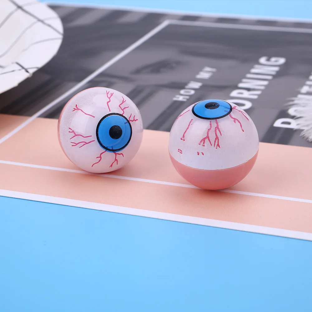 

White Halloween Fake Eye Ball Scary Horror Cosplay Prop Party Decor Haunted
