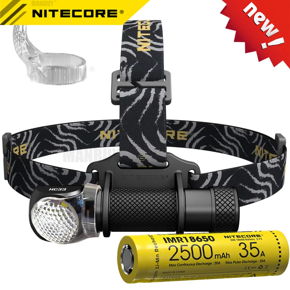 

Налобный фонарь NITECORE HC33, 3500 лм, мАч, 8 А