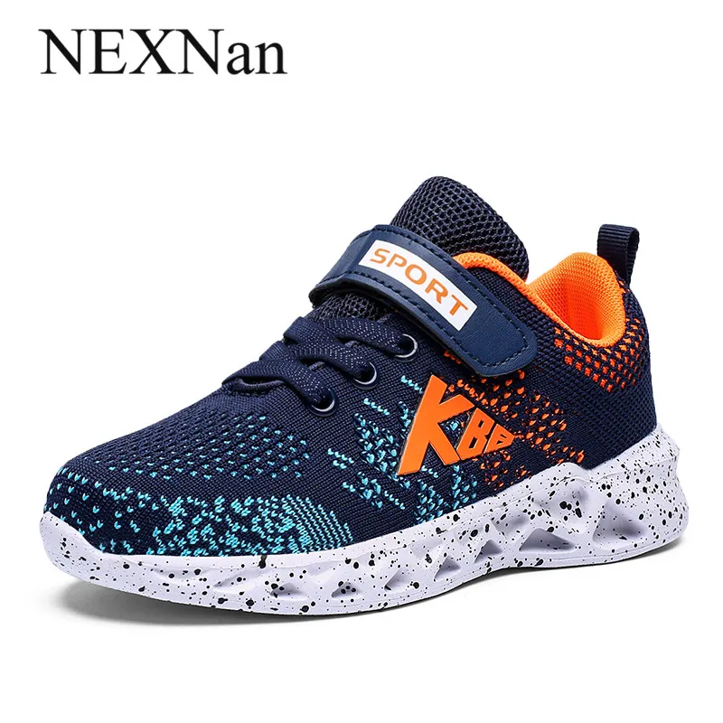 NEXNan/спортивные детские кроссовки; детская обувь; кроссовки для мальчиков; Повседневная обувь для девочек; кроссовки с дышащей сеткой для бега; tenis infantil
