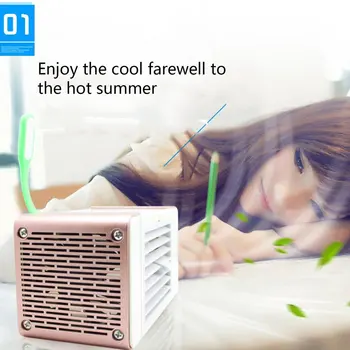 

Usb Mini Air Cooler Home Office Desktop Computer Desk Small Fan Student Dormitory Silent Electric Cooling Fan Prevailing Wind 5v