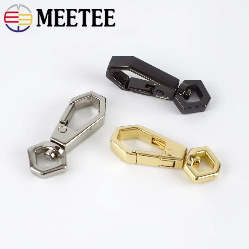 100pcs 7mm Bag Metal Buckles Cat Dog Collar Lobster Clasps Swivel Snap Hooks for Backpacks Straps KeyChain DIY Accessories