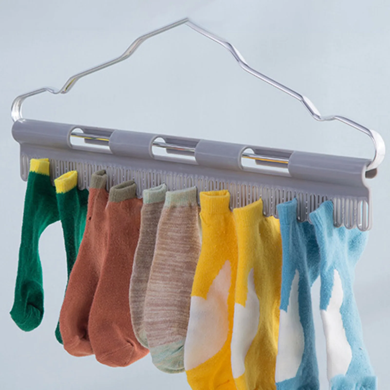 Multiple Purpose Non-slip Clothes Hanger Sock Underwear Bra Towel Hanger Clip Peg Household Plastic Windproof Drying Rack 3