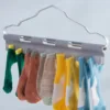 Multiple Purpose Non-slip Clothes Hanger Sock Underwear Bra Towel Hanger Clip Peg Household Plastic Windproof Drying Rack 3