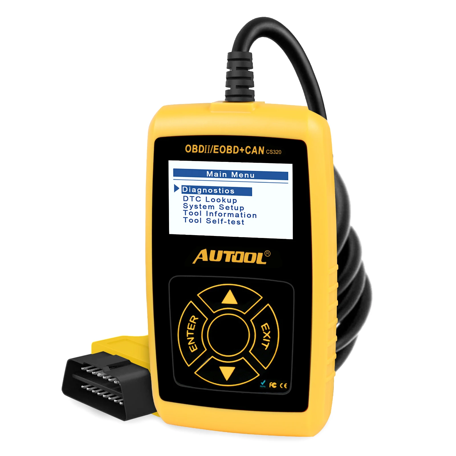 

AUTOOL CS320 Multi-language Automotive Scanner OBD 2 II Engine Fault Code Reader Vehicle Scan Car Diagnostic Tool