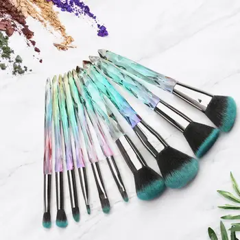 

10Pcs Makeup Brushes Set Eye Shadow Foundation Powder Eyeliner Eyelash Lip Make Up Brush Cosmetic Beauty Tool Kit Hot