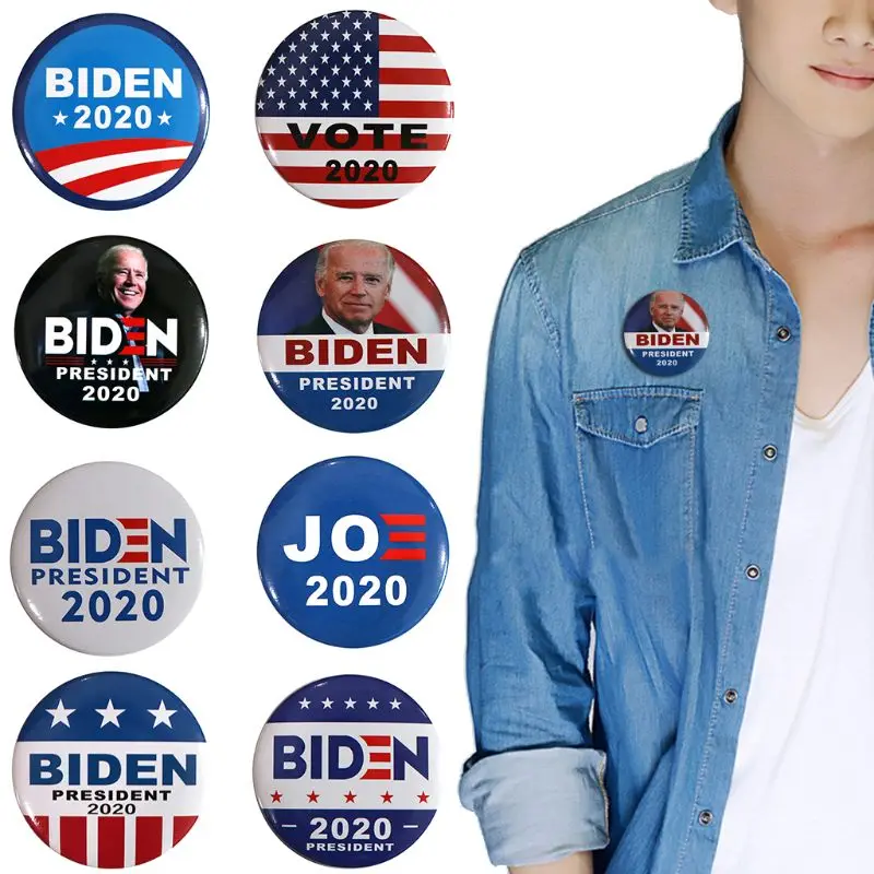 

2020 Election President Badge Button Pin Campaign Brooch Make America Great Hat Scarf Accessories