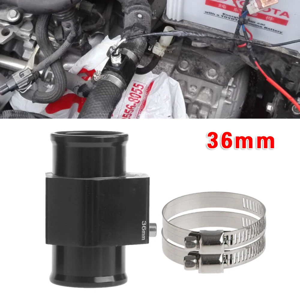 

1Pc 68mmx36mm Water Temp Temperature Joint Pipe Sensors Gauge Radiator Hose Adapter Black Temperature Sensor